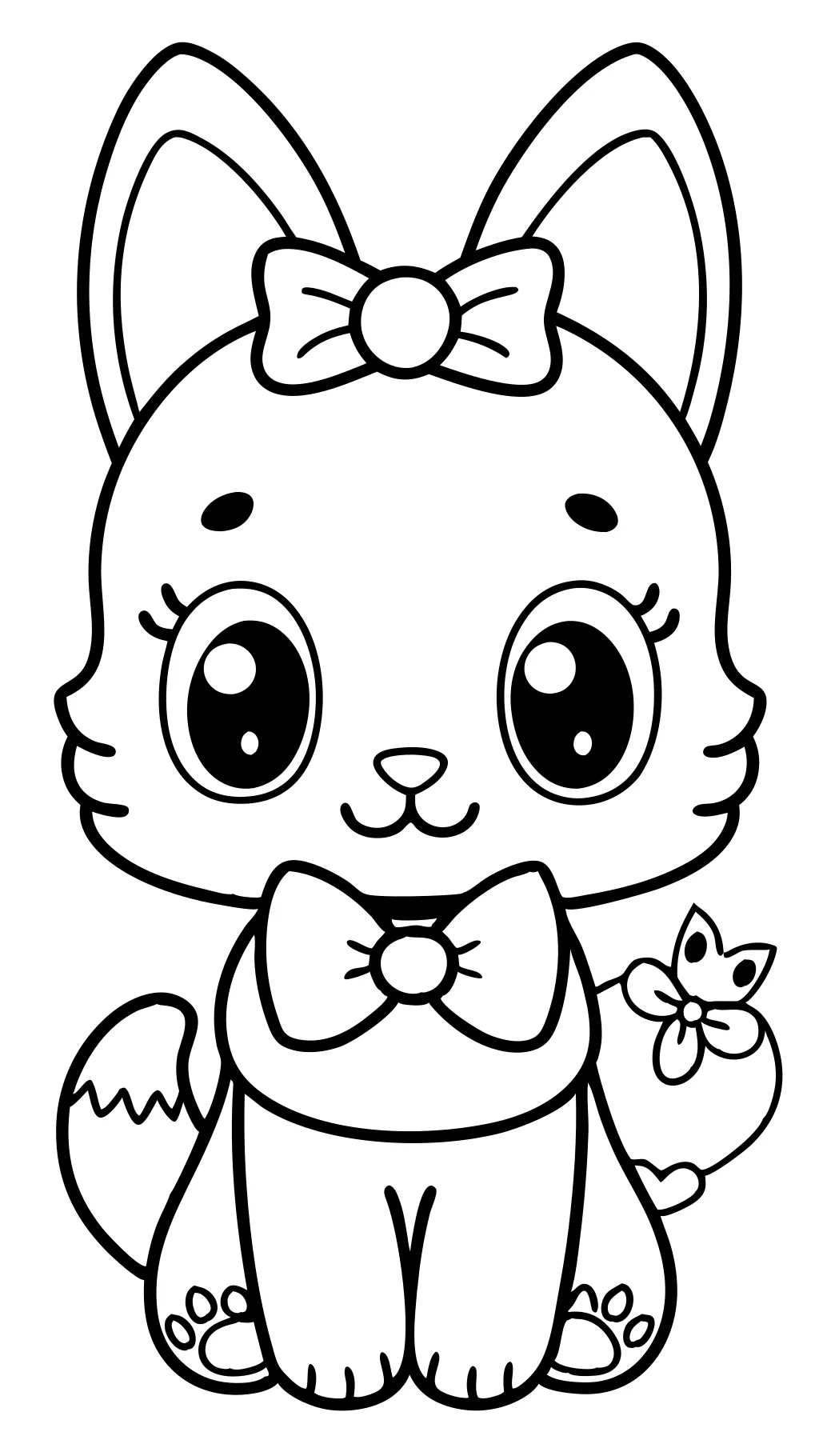 kawaii cute animal coloring pages